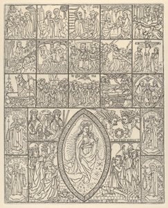 Les Quinze Mystères et la Vierge du Rosaire, Impression moderne, 1488 - Francisco Doménech