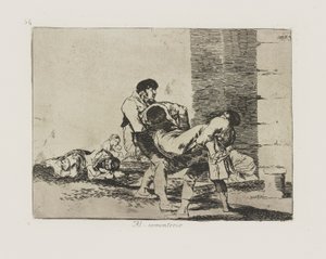 Au cimetière, pl. 56 de la série Les désastres de la guerre - Francisco de Goya