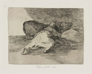 Il en tire quelque chose, pl. 40 de la série Les Désastres de la guerre - Francisco de Goya