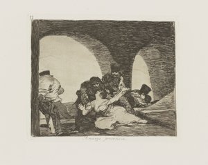 Amarga presencia. (Bitter To Be Present.), pl. 13 de la série Los desastres de la guerra (Les Désastres de la guerre) - Francisco de Goya