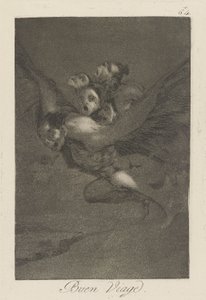 Buen viage, pl. 64 de la série Los caprichos - Francisco de Goya
