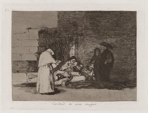 Caridad de una mujer - Francisco de Goya