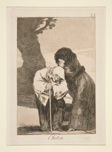 Chiton (Silence), pl. 28 de la série Los caprichos - Francisco de Goya