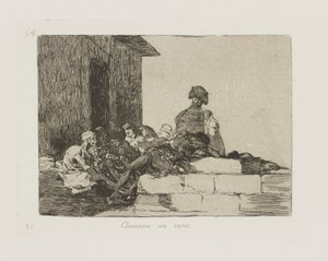 Clamores en vano (Les appels sont vains), pl. 54 de la série Los desastres de la guerra (Les Désastres de la guerre) - Francisco de Goya