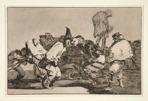 Disparate de carnabal, pl. 14 de la série Los proverbios - Francisco de Goya