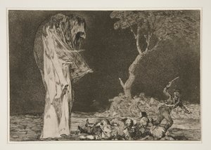 Disparate de miedo (La Folie de la peur), pl. 2 de Los proverbios - Francisco de Goya