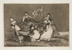 Disparate femenino (Folie féminine), pl. 1 de la série Los proverbios - Francisco de Goya
