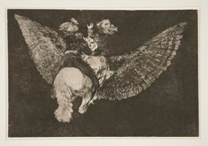 Disparate volante (Folie volante), pl. 5 de la série Los proverbios