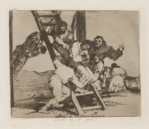 Duro es el paso! - Francisco de Goya