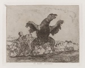 El buitre carnívoro (Le Vautour carnivore), Planche 76 de Los desastres de la guerra (Les Désastres de la guerre) - Francisco de Goya