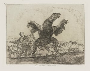 Le vautour carnivore, pl. 76 de la série Les désastres de la guerre - Francisco de Goya