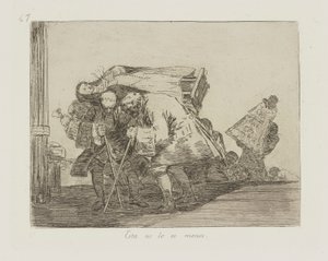 Esta no lo es menos, pl. 67 de la série Los desastres de la guerra - Francisco de Goya