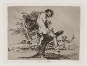 Esto es peor, Planche 37 de Los desastres de la guerra - Francisco de Goya
