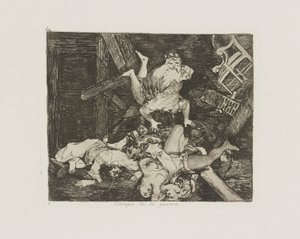 Estragos de la guerra. (Ravages de la guerre.), pl. 30 de la série Los desastres de la guerra (Les Désastres de la guerre) - Francisco de Goya