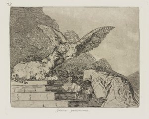 Gatesca pantomima, pl. 73 de la série Les désastres de la guerre - Francisco de Goya