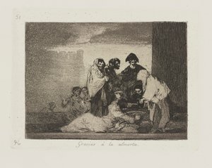 Gracias a la almorta. (Merci au Millet.), pl. 51 de la série Los desastres de la guerra (Les Désastres de la guerre)