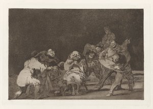 La loyauté, également connu sous le nom de El que no te ama, burlando te difama, de la série Los disparates (Los proverbios) - Francisco de Goya