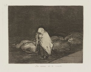 Les lits de la mort, Planche 62 de la série Les désastres de la guerre - Francisco de Goya