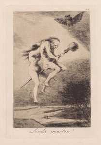 Linda maestra!, pl. 68 de la série Los caprichos - Francisco de Goya
