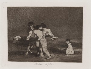 Madre infeliz! (Mère malheureuse!), Planche 50 de Los desastres de la guerra (Les Désastres de la guerre)
