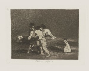Madre infeliz! (Mère malheureuse!), pl. 50 de la série Los desastres de la guerra (Les Désastres de la guerre) - Francisco de Goya