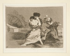 No quieren [sic] (Ils ne veulent pas) - Francisco de Goya
