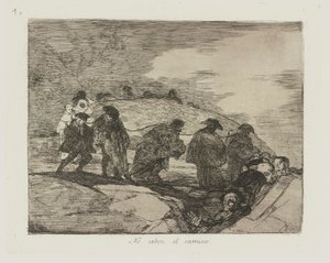 Ils ne savent pas le chemin, pl. 70 de la série Les désastres de la guerre - Francisco de Goya