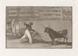 Origine des harpons ou banderilles, Planche 7 de La tauromachie