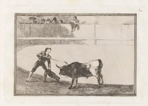Pedro Romero tuant le taureau arrêté - Francisco de Goya