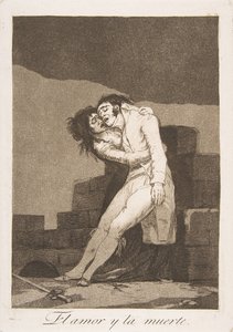 Planche 10 de Los Caprichos : Amour et mort, 1799