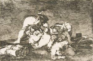 Planche 10 de Les Désastres de la guerre (Los Desastres de la Guerra) : Ni ces - Francisco de Goya