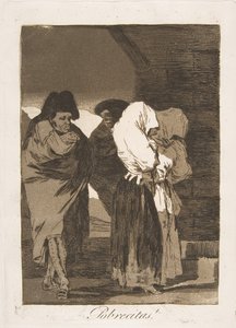 Planche 22 des Caprices : Pauvres petites filles ! Pobrecitas!, 1799 - Francisco de Goya