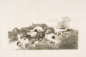 Planche 22 des Désastres de la guerre : Pire encore. Tanto y..., 1810