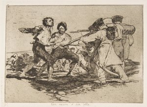 Planche 2 de Les désastres de la guerre : Droite, 1810 publié 1863 - Francisco de Goya