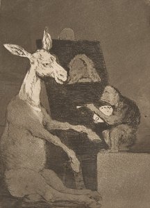 Planche 41 de Los Caprichos : Ni plus ni moins, 1799 - Francisco de Goya