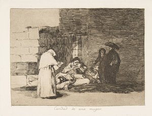 Planche 49 de Les Désastres de la Guerre : Un - Francisco de Goya