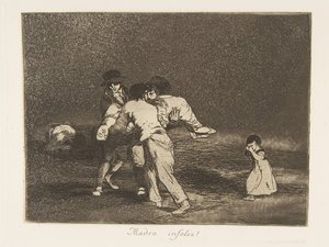 Planche 50 de Les Désastres de la guerre : Un..., 1811-12 publié 1863 - Francisco de Goya