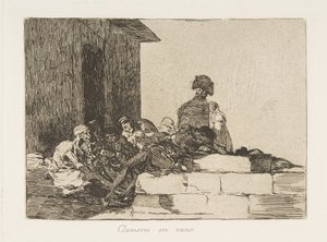 Planche 54 des Désastres de la guerre Los Desastres de la Guerra : Ap..., 1811-12 publié 1863 - Francisco de Goya