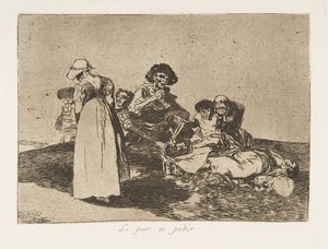 Planche 55 de Les Désastres de la guerre : Th..., 1811-12 publié 1863 - Francisco de Goya