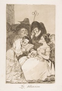 Planche 57 de Los Caprichos : La filiation, 1799 - Francisco de Goya