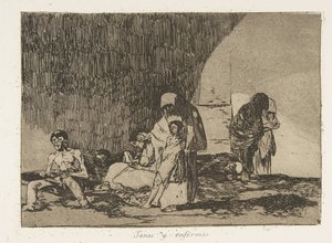 Planche 57 des Désastres de la guerre : Th..., 1811-12 publié en 1863 - Francisco de Goya