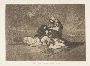 Planche 59 de Les Désastres de la guerre : Wh..., 1811-12 publié 1863 - Francisco de Goya