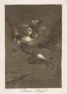 Planche 64 de Los Caprichos: Bon voyage, 1799 - Francisco de Goya