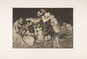 Planche 7 des Disparates : Folie désordonnée, vers 1816-23 publié 1864 - Francisco de Goya