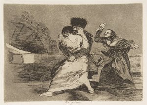 Planche 9 des Désastres de la guerre: Ils d..., 1810 publié 1863 - Francisco de Goya