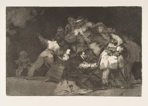 Planche 9 des Disparates : Folie générale, vers 1816-23 publié 1864 - Francisco de Goya