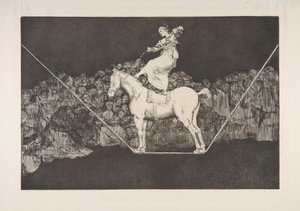 Planche B des Disparates : Folie ponctuelle - Francisco de Goya