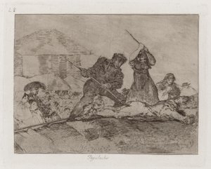 Populacho (Rabble), Planche 28 de Los desastres de la guerra (Les Désastres de la guerre) - Francisco de Goya