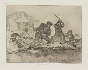 Populacho. (Rabble.), pl. 28 de la série Los desastres de la guerra (Les Désastres de la guerre) - Francisco de Goya