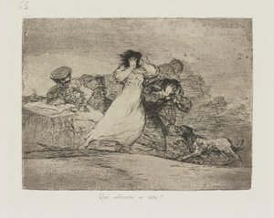 Quel tumulte est-ce? (pl. 65 de la série Les désastres de la guerre) - Francisco de Goya